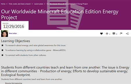 Our Worldwide Minecraft Education Edition Energy Project 圖示