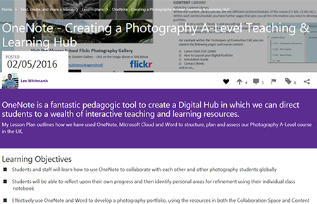 OneNote-Creating a photography A-level Teaching & Learning Hub 圖示