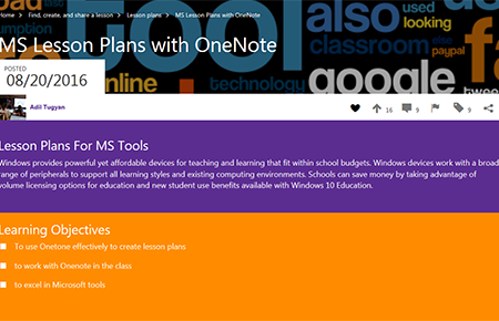 Microsoft Lesson Plans with OneNote 圖示