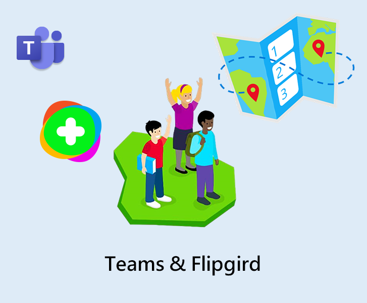 Teams 與 Flipgrid 的國際交流圖示